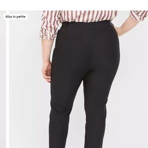 Lane Bryant Women's Black Pants with Blue circle Dots
